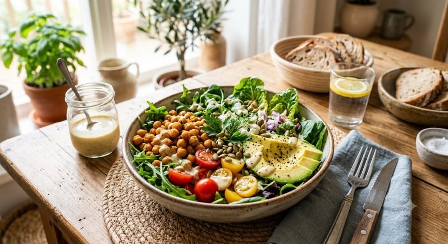 Đậu gà là nguồn cung cấp chất xơ, protein thực vật và tinh bột kháng, phù hợp với chế độ ăn lành mạnh.