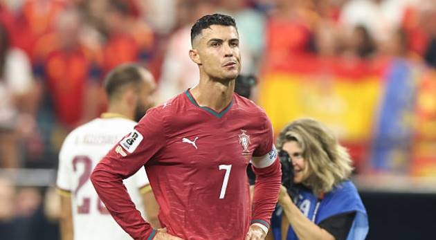 Nỗi buồn của CR7. Ảnh: Getty Images.