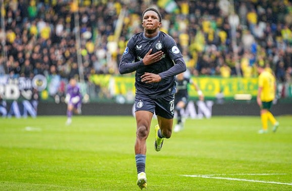  Givairo Read của Feyenoord là một trong những mục tiêu tiềm năng dành cho Man City. Ảnh: Getty Images.