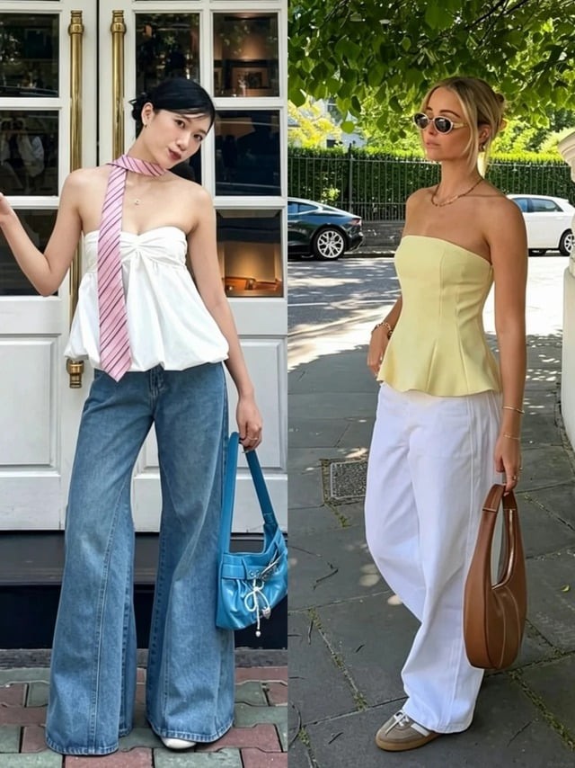 Điểm tạo nên sức hút của áo quây peplum nằm ở cấu trúc ôm vừa phải phần thân trên và phần gấu xòe nhẹ từ eo xuống.