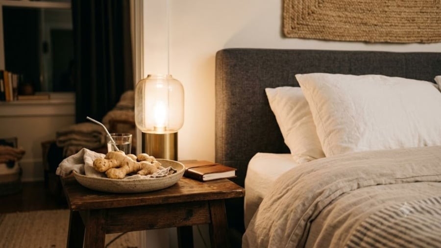 Nhiều người để sẵn gừng ở đầu giường ngủ vì chúng có những lợi ích