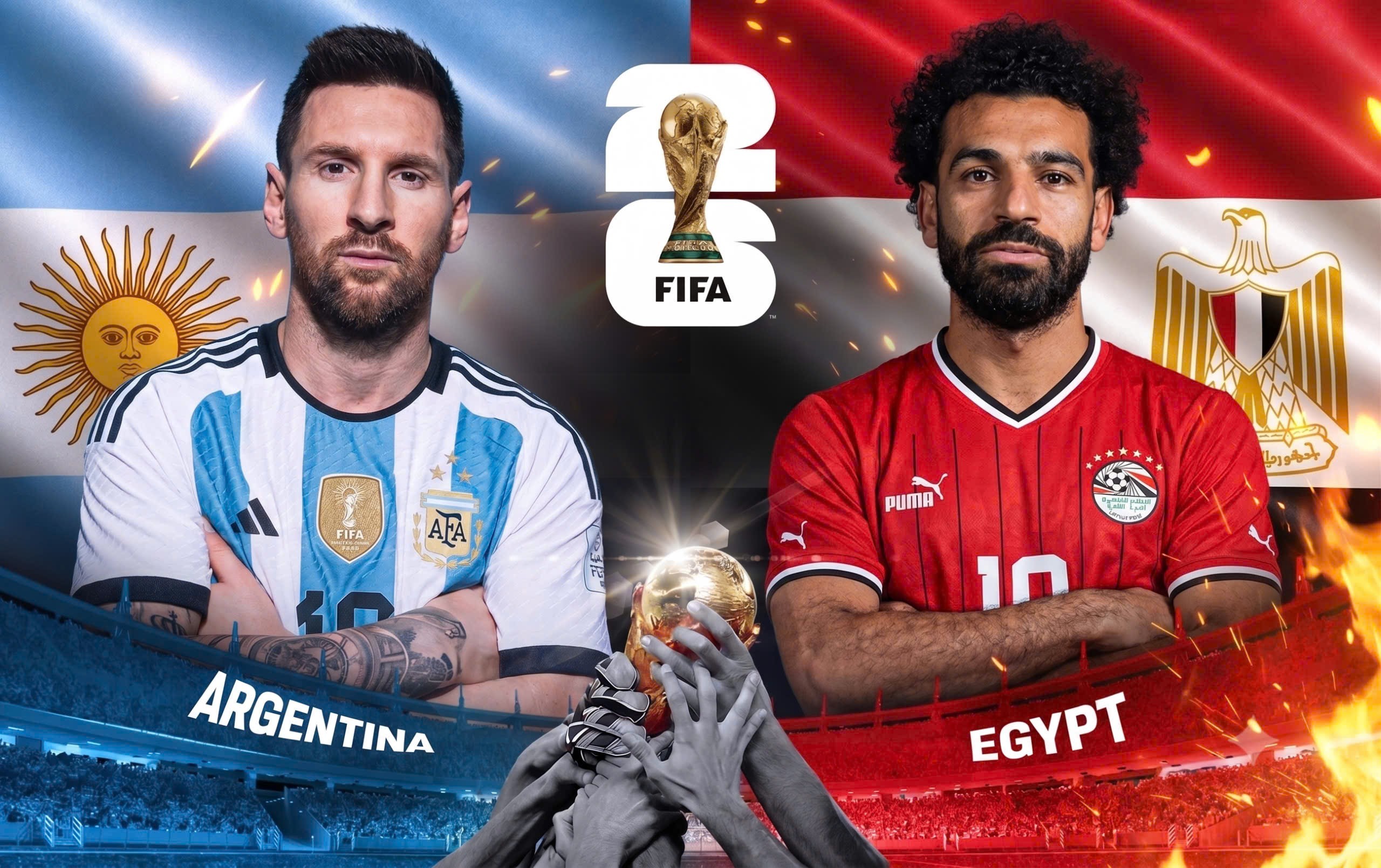 Argentina sẽ chạm trán Ai Cập ở vòng 16 đội.