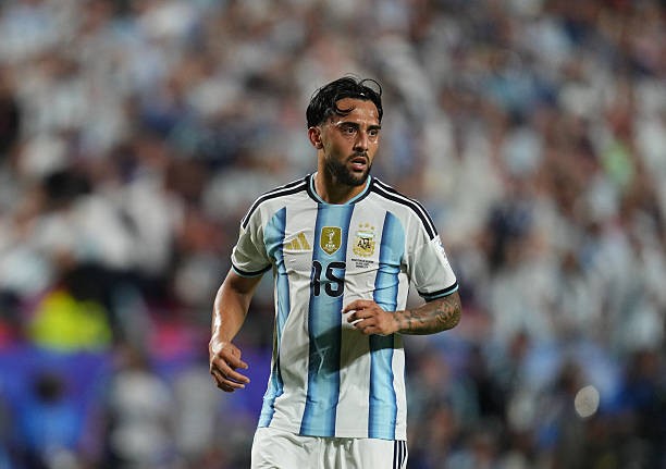 Nicolas Gonzalez – 6.3 điểm: Mang đến nguồn năng lượng mới, giúp tuyến giữa của Argentina lấy lại sự cân bằng và khả năng kiểm soát trong giai đoạn cuối trận. Ảnh: Getty Images. 