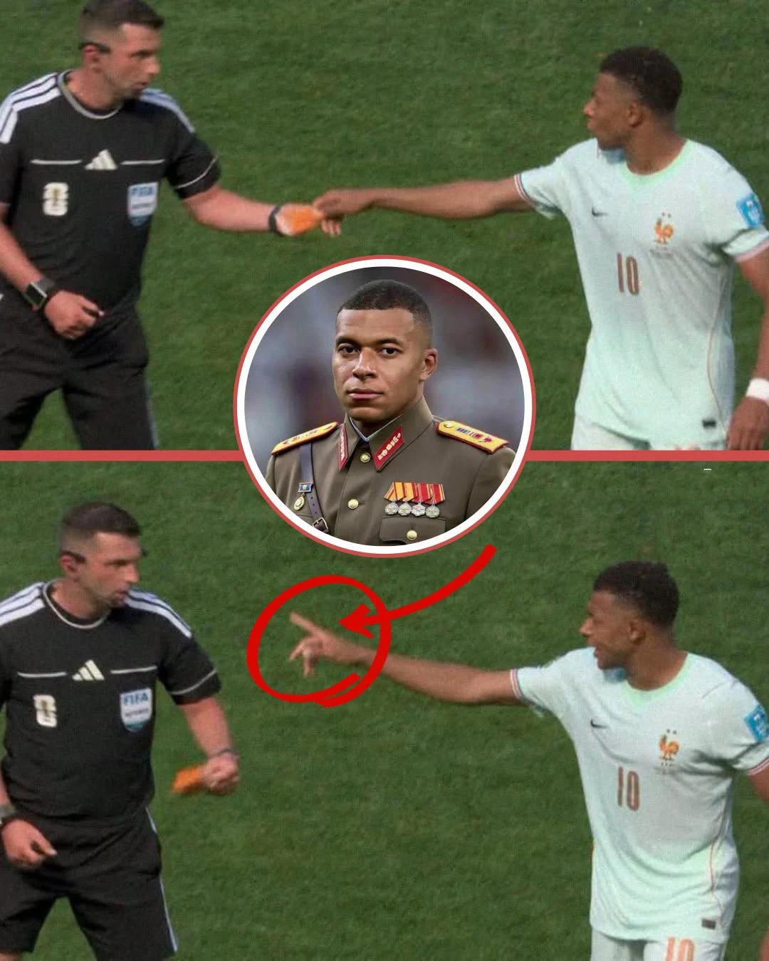 Meme nhà độc tài khoảnh khắc độc đáo mùa World Cup năm nay. Ảnh: Football Tweet.