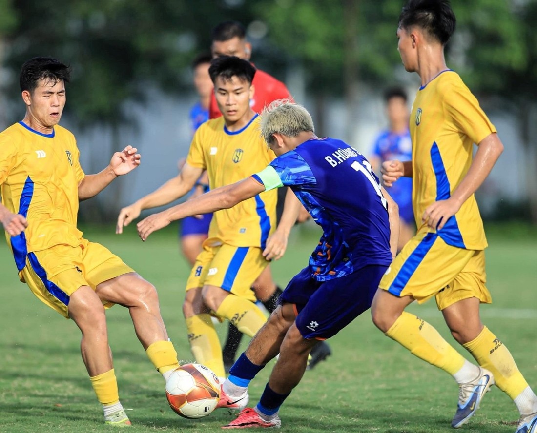 U21 Sông Lam Nghệ An đối mặt nhiều khó khăn trước thềm Vòng chung kết U21 Quốc gia 2026. Ảnh: PVF-CAND.