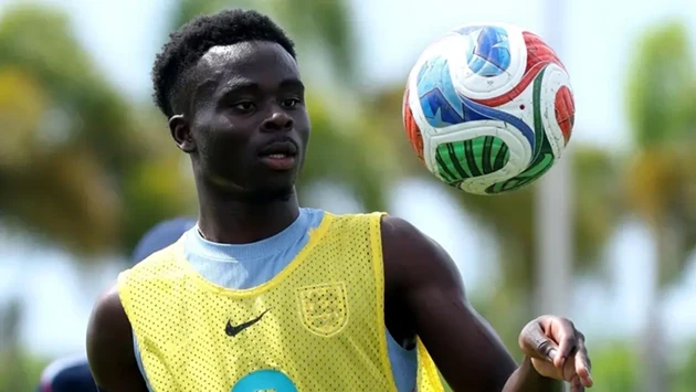 Saka báo tin vui cho tuyển Anh trước trận tứ kết World Cup 2026 gặp Na Uy. Ảnh: Getty Images