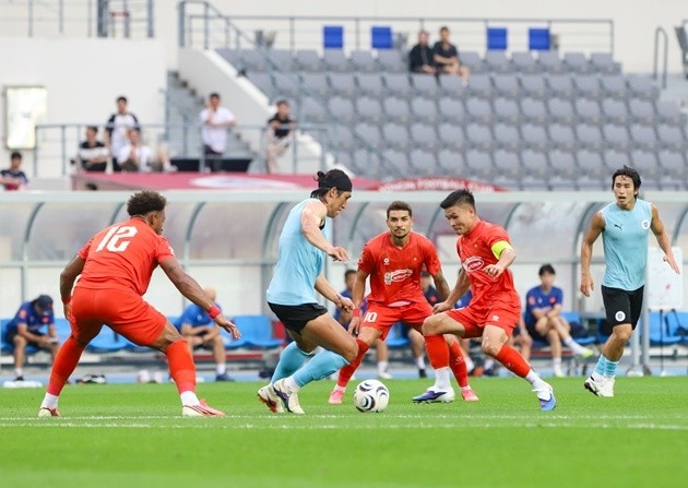 Đội tuyển Việt Nam thắng Yangong FC. (Ảnh: VFF)