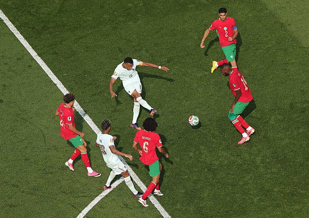 Pháp đã bóp nghẹt hoàn toàn Morocco trong trận tứ kết. 