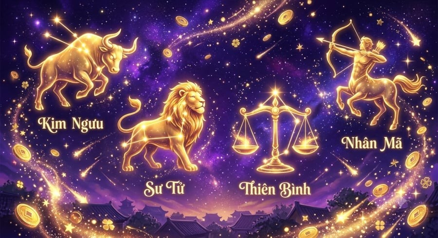 Kim Ngưu, Sư Tử, Thiên Bình và Nhân Mã được dự đoán là những cung hoàng đạo có nhiều tín hiệu tích cực về tài lộc và vận may trong cuối tuần 11 - 12/7.