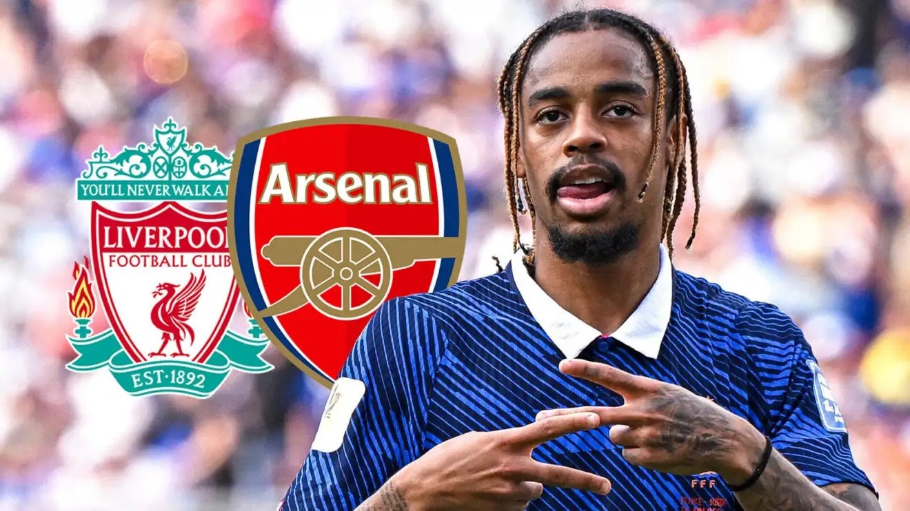 Bradley Barcola được cho là nằm trong tầm ngắm của cả Arsenal và Liverpool. Ảnh: Football365.