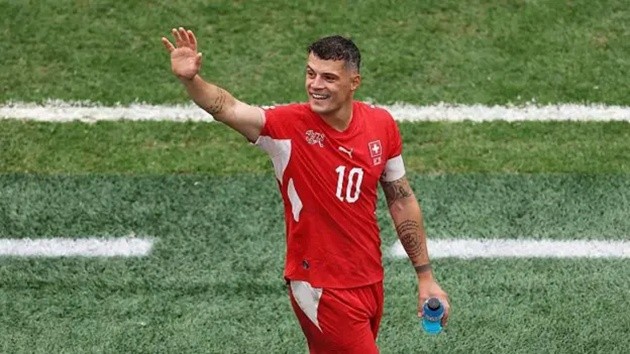 Xhaka dẫn dắt Thụy Sĩ vào tứ kết World Cup 2026. (Ảnh: Getty Images)