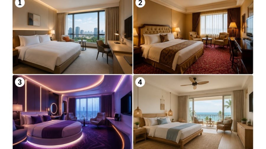 Bạn chọn căn phòng nào?