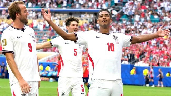 Bellingham tỏa sáng với cú đúp bàn thắng. Ảnh: Sky Sports.