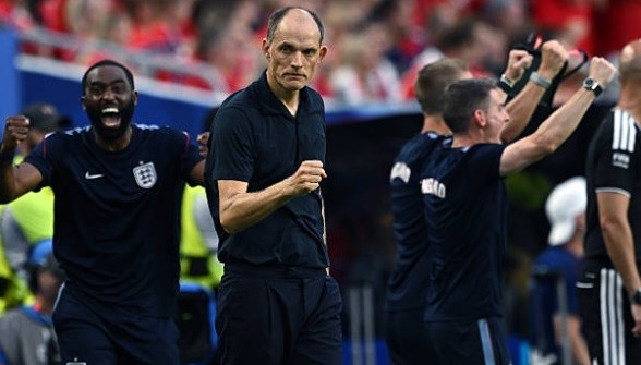 Tuchel không hoàn toàn hài lòng với màn trình diễn của tuyển Anh. Ảnh: Getty Images.