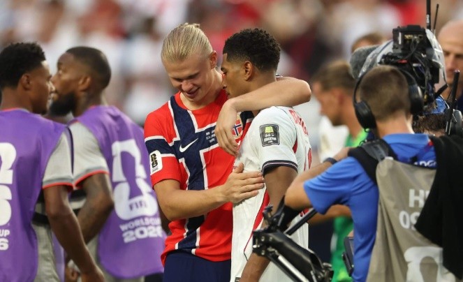 Haaland chia tay World Cup trong tư thế ngẩng cao đầu. Ảnh: Getty Images.