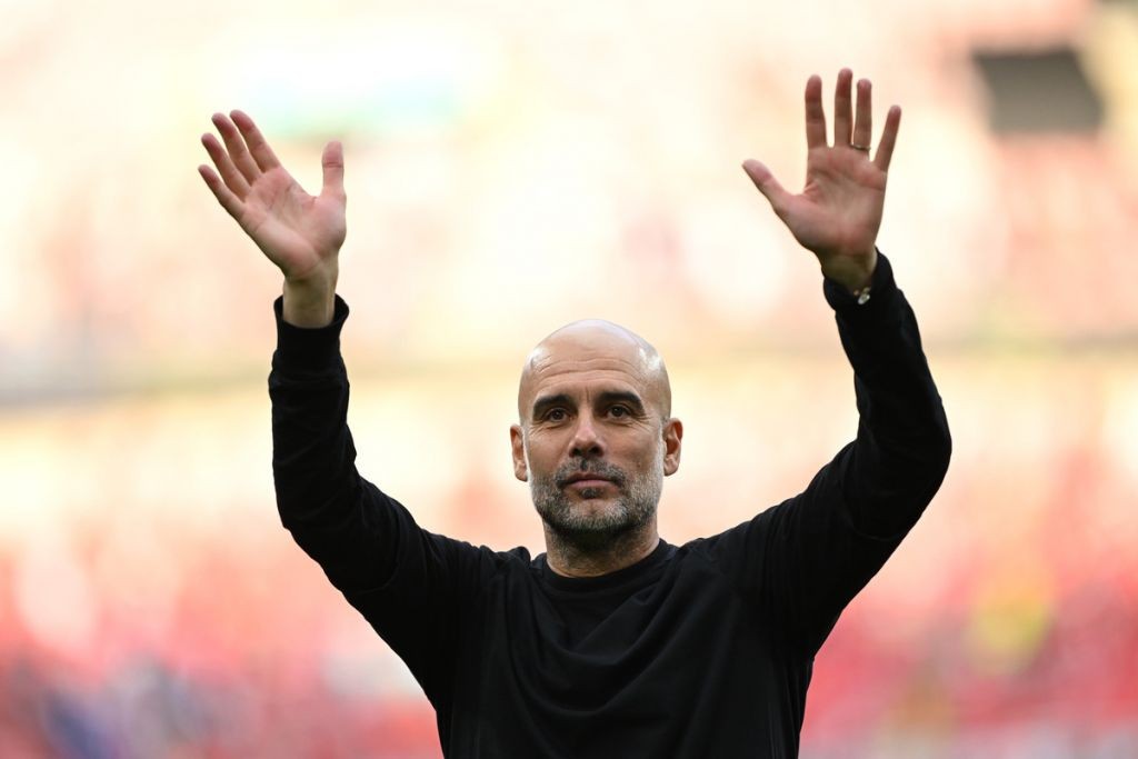 Pep được coi là ứng viên cho ghế nóng tuyển Ý. Ảnh: Getty.