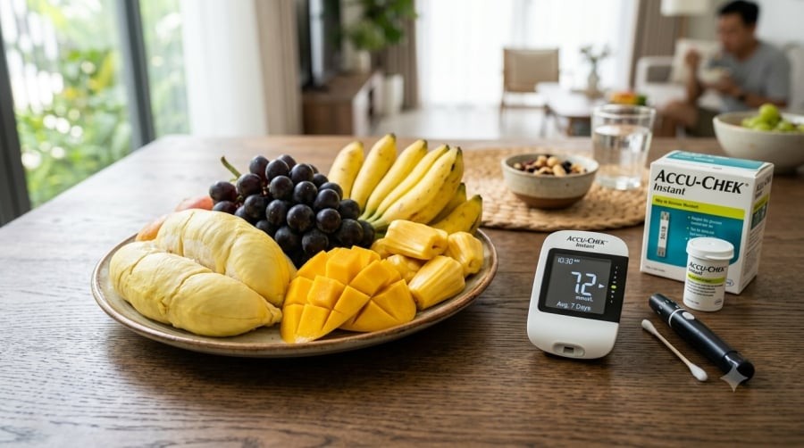 Một số loại trái cây chứa nhiều đường tự nhiên nên người có đường huyết cao cần kiểm soát khẩu phần.
