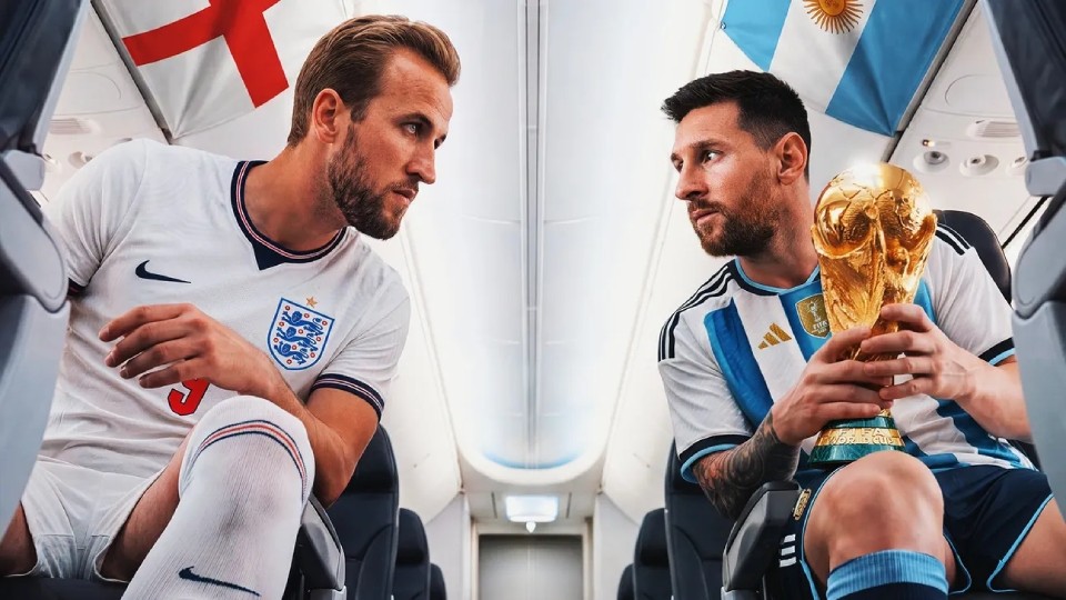 Messi lần đầu bước vào cuộc chiến lịch sử cùng tuyển Anh. Ảnh: Foxsports.