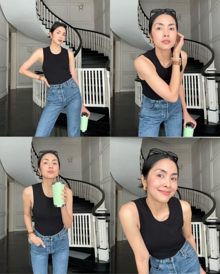 Đây là món đồ giúp cô cân bằng giữa sự trẻ trung và vẻ hiện đại trong nhiều hoàn cảnh khác nhau.