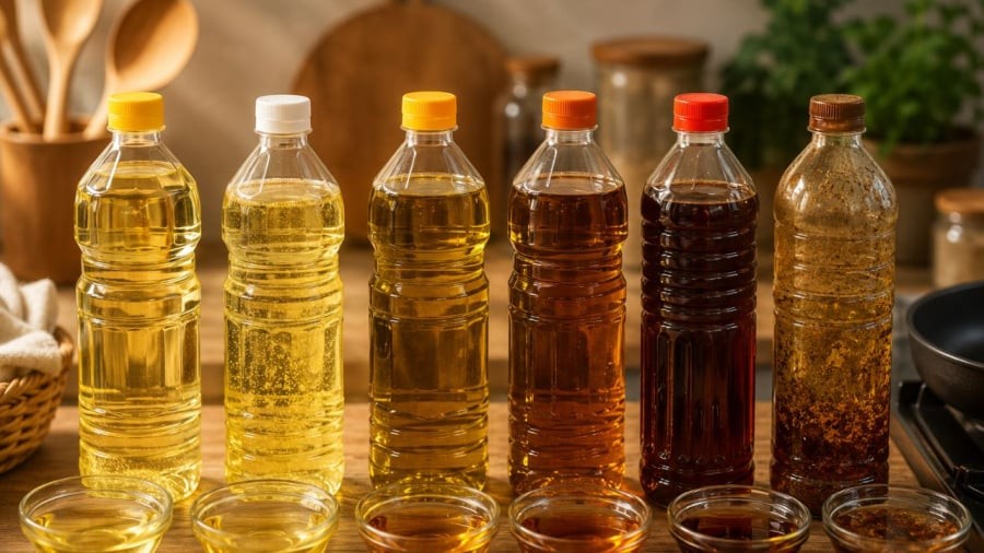 Dầu ăn có những dấu hiệu này coi chừng biến chất