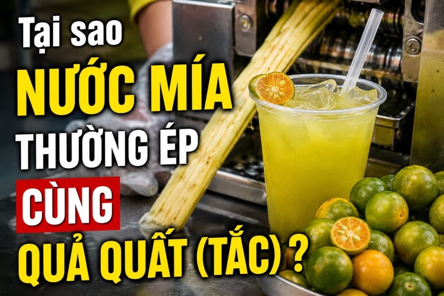 Tại sao nước mía thường ép cùng quả quất (tắc)?