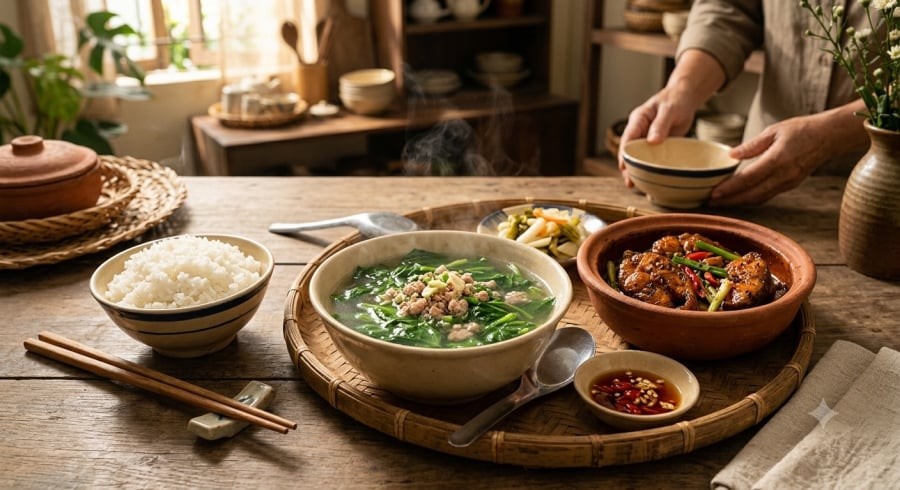 Chỉ thay đổi thời điểm nêm gia vị cũng có thể giúp món canh rau ngon và hấp dẫn hơn.