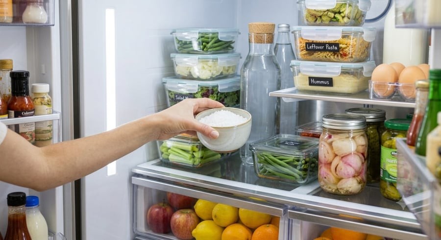 Muối chỉ phát huy hiệu quả hỗ trợ khử mùi khi kết hợp với việc vệ sinh tủ lạnh định kỳ và bảo quản thực phẩm đúng cách.