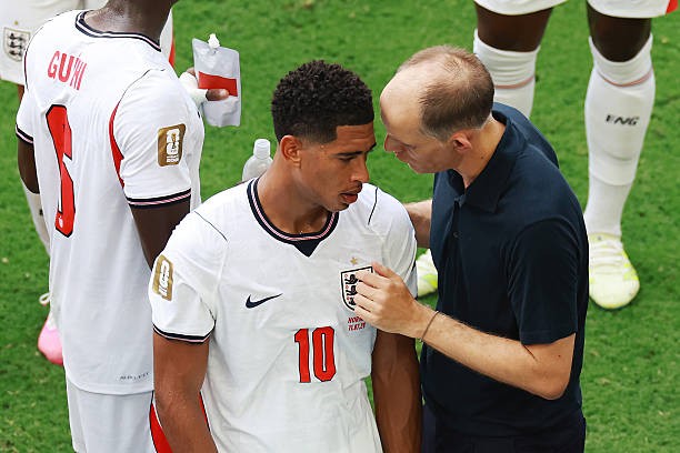 Mối quan hệ giữa Bellingham và Tuchel đang thu hút sự chú ý. Ảnh: Getty Images. 