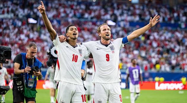Bellingham và Kane là 2 ngôi sao nổi bật của ĐT Anh. Ảnh: Getty Images.