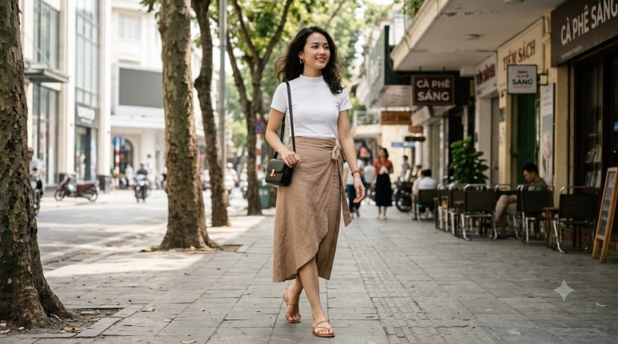 Váy quấn tạo hiệu ứng eo thon và tôn tỷ lệ cơ thể, là lựa chọn được nhiều tín đồ thời trang yêu thích trong mùa hè.