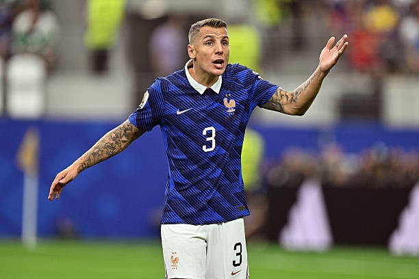 Lucas Digne (5.5): Mắc sai lầm trực tiếp khi phạm lỗi với Yamal dẫn đến quả phạt đền, đồng thời để lộ nhiều sơ hở cho Tây Ban Nha khai thác trước khi bị thay ra. Ảnh: Getty Images