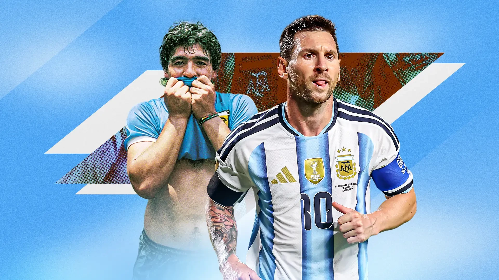 Argentina gặp Anh, nhưng câu chuyện lớn hơn bóng đá. Ảnh: Goal.