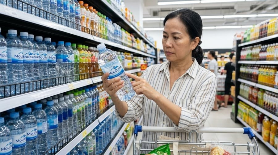 Khi chọn nước đóng chai, người tiêu dùng nên ưu tiên kiểm tra niêm phong, hạn sử dụng và nguồn gốc sản phẩm thay vì chỉ nhìn vào thiết kế đáy chai.