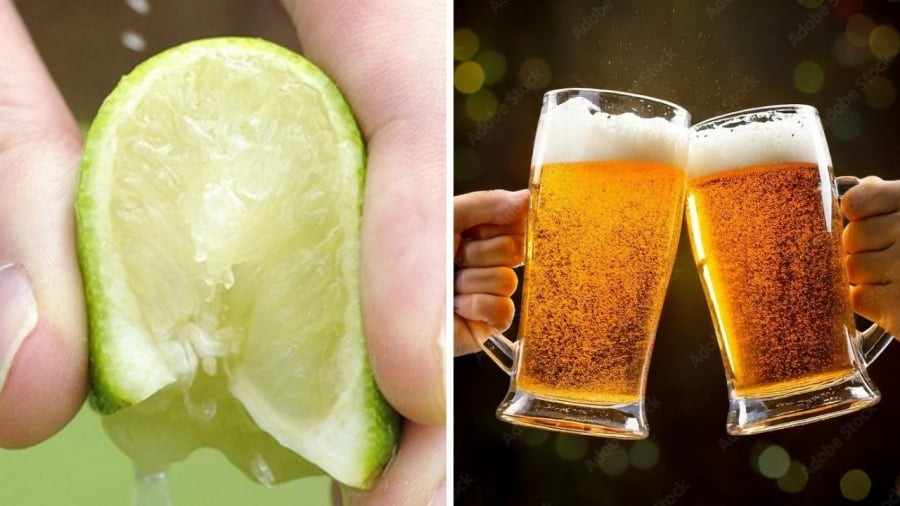 Tác dụng của việc kết hợp chanh với bia