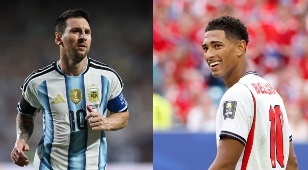 Cuộc chiến giữa 2 số 10, Lionel Messi và Jude Bellingham được dự đoán sẽ gây ảnh hưởng lớn đến cục diện trận đấu giữa Argentina và Anh. Ảnh: NDTV Sports.