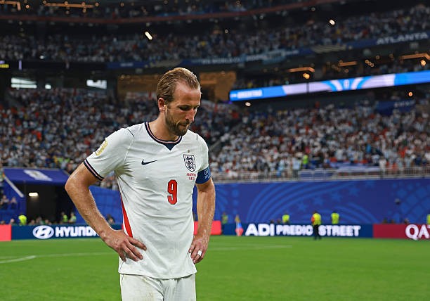 Kane không giấu được sự thất vọng. Ảnh: Getty Images. 