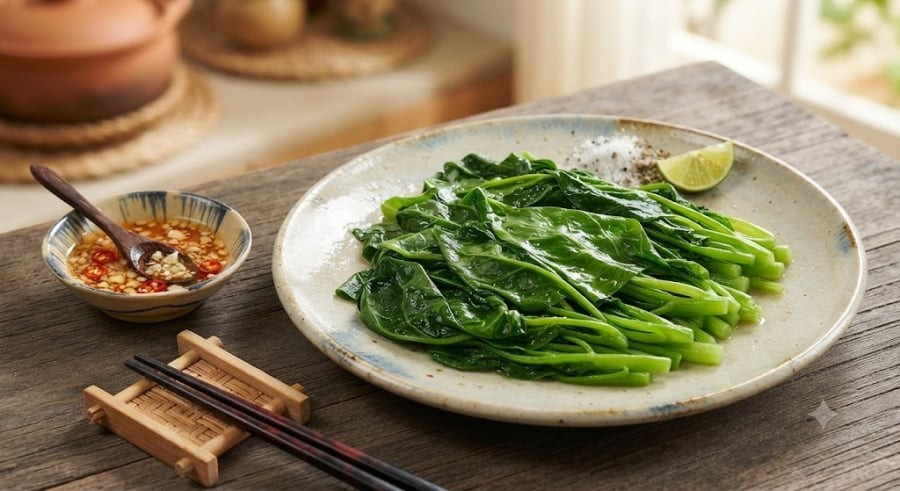 Dù giàu chất xơ, nhưng rau lang lại chứa hàm lượng canxi khá cao. 