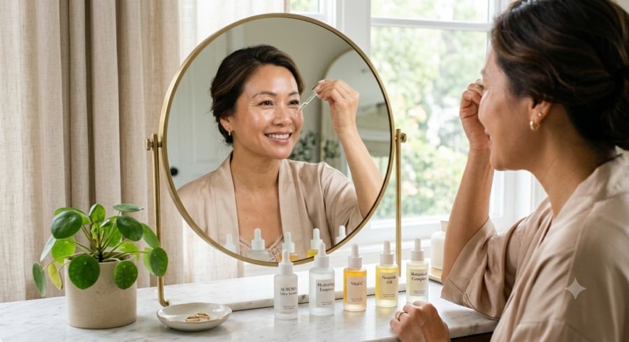 Sau tuổi 40, việc lựa chọn đúng loại tinh chất có thể giúp làn da duy trì độ ẩm, cải thiện độ đàn hồi và trông tươi tắn hơn.