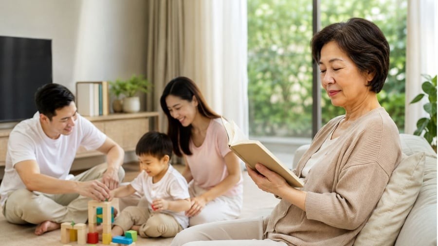 Việc ông bà trông cháu nên xem là sự giúp đỡ và cùng nhau san sẻ hỗ trợ