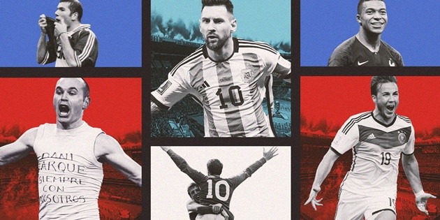 Các cầu thủ từng ghi bàn ở trận chung kết World Cup. (Ảnh: The Analyst)