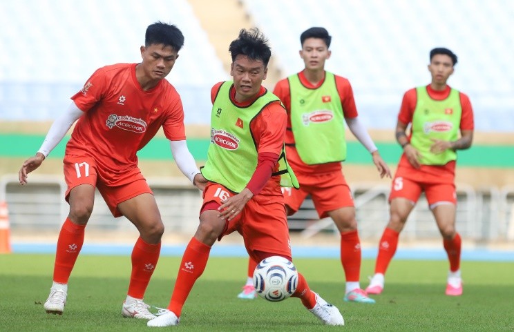 Tuyển Việt Nam sẽ có ''bài test'' cuối cùng với Myanmar trước khi bước vào hành trình tại AFF Cup. Ảnh: VFF.