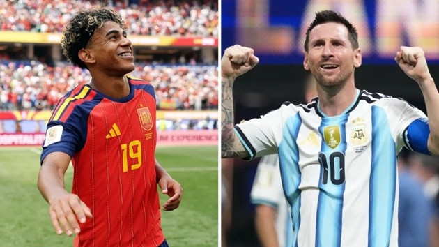 Yamal đấu Messi tại chung kết World Cup. (Ảnh: Getty Images)