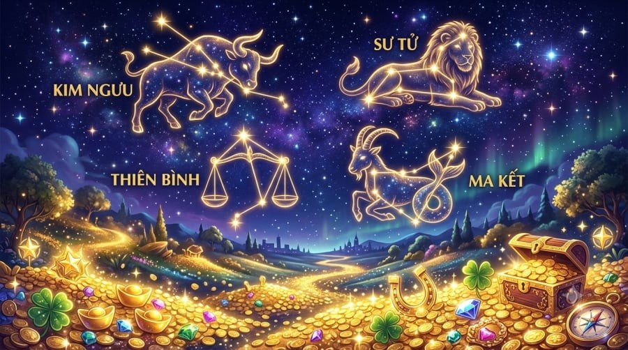 4 cung hoàng đạo được dự báo có nhiều cơ hội về tài chính và vận may trong cuối tuần 18 - 19/7.