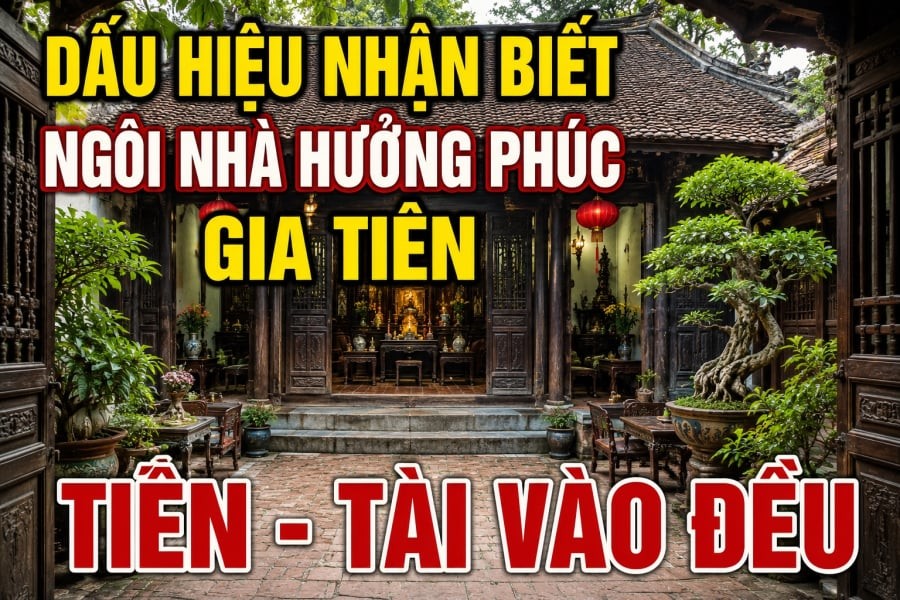 Dấu hiệu nhận biết ngôi nhà hưởng phúc Gia Tiên, Tiền - tài vào đều
