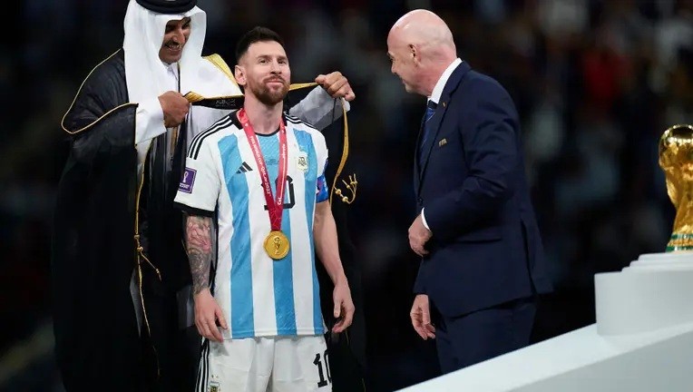 Messi đã vô địch World Cup sau khi đánh bại Pháp. Ảnh: Getty.