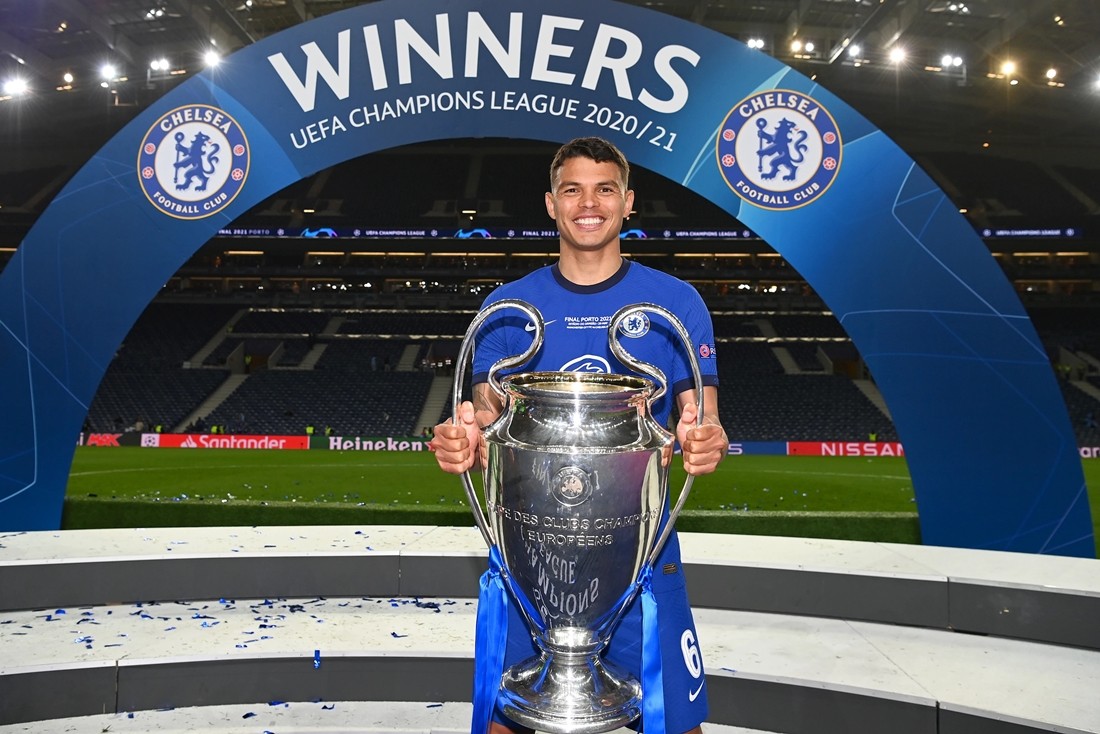 Thiago Silva góp công không nhỏ vào chức vô địch Champions League của Chelsea. Ảnh: Chelsea FC.
