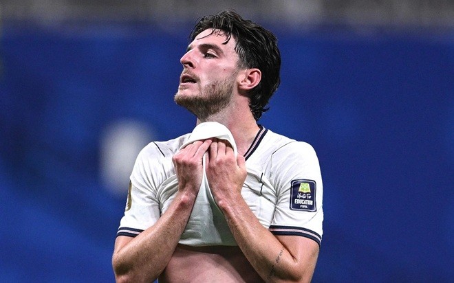 Rice đã nén đau đá World Cup. Ảnh: Getty,