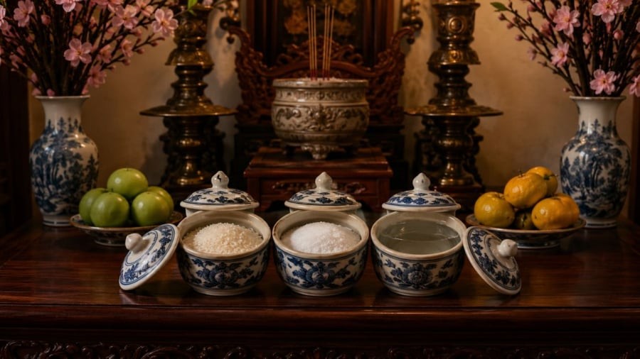 Chú ý hũ gạo muối