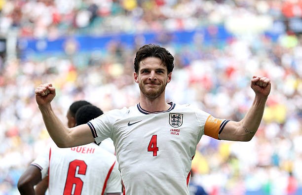 Declan Rice tự hào về đội tuyển quốc gia. Ảnh: Getty Images. 