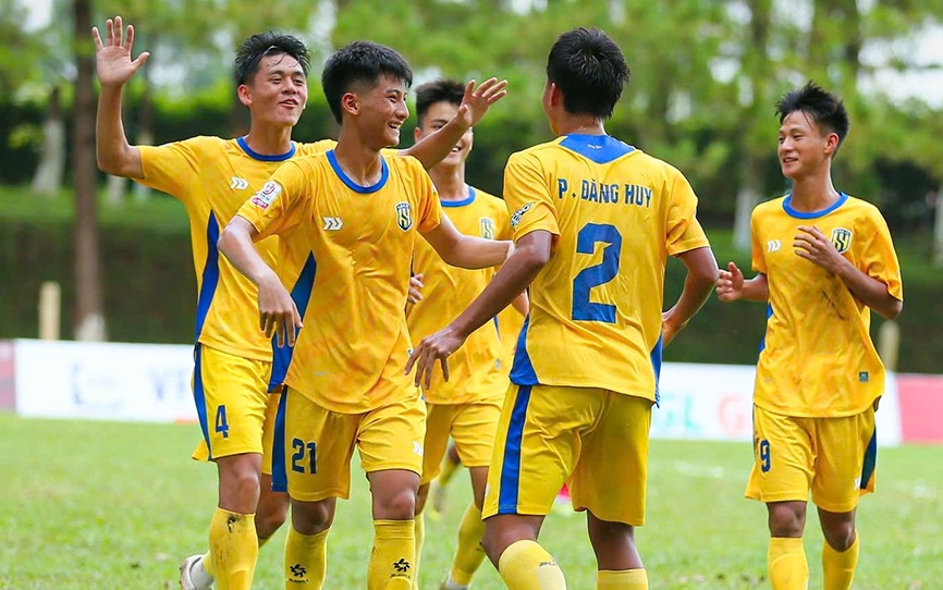 SLNA có chiến thắng giòn giã trước Đồng Nai tại VCK U17 Quốc gia 2026. Ảnh: VFF.